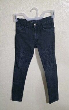 Vintage Express Kids (boy/girl/unisex) Moto Jeans Skinny Denim Size 6 Big Kids
